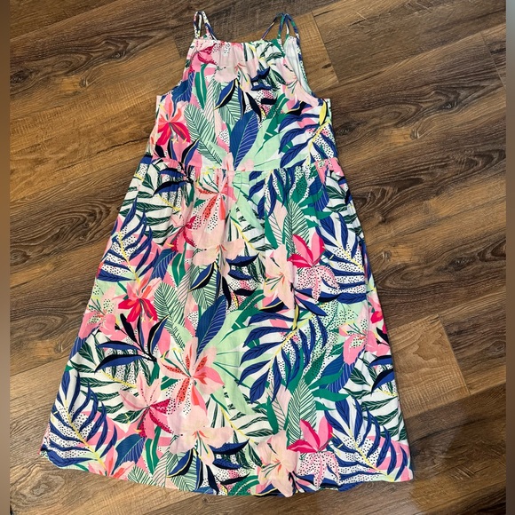 NWT Ann Taylor Loft Tropical Strap Dress - Picture 6 of 9